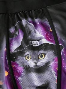 Hombres con estampado de halloween - Negro - Ver 5