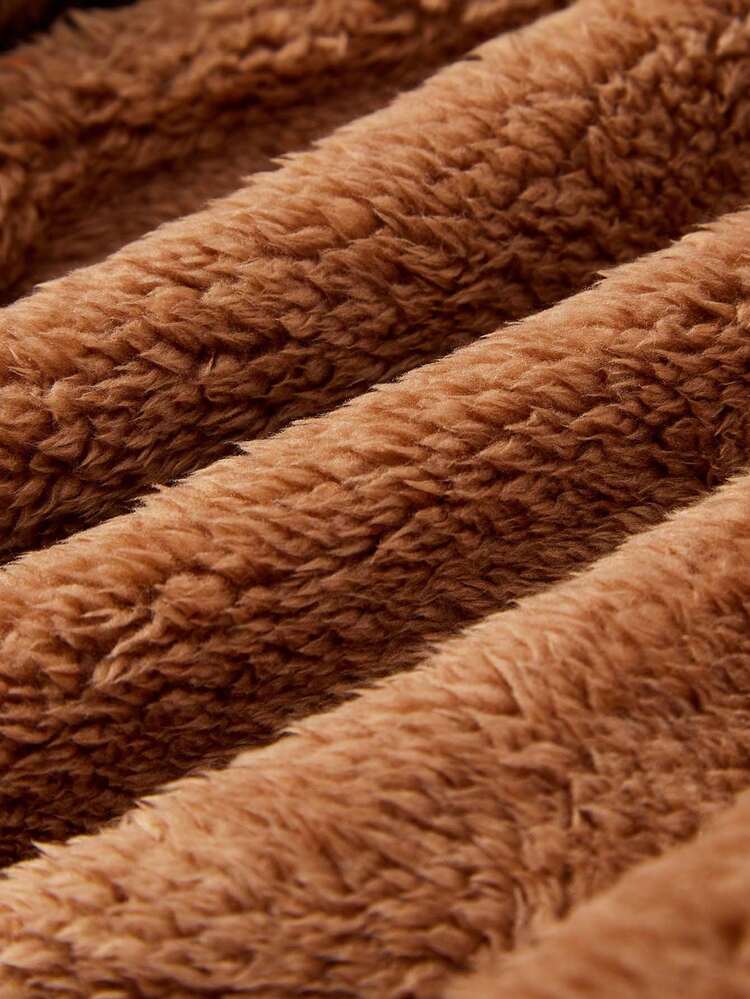 Baby Girl Zip Up Raglan Sleeve 3D Ears Design Sweatshirt Without Sweater