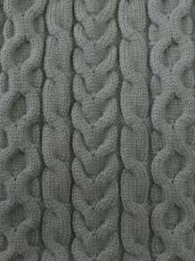 Baby Mädchen Knopf Detail, Zopfstrick Jumpsuit mit & Hut - Olivgrün - Übersicht 3