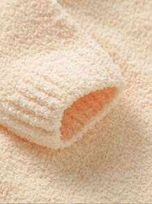 Bebis Flicka Enfärgat Linne Tröj-Klänning & Nedhasade aclar Koftor - Beige - Visa 3