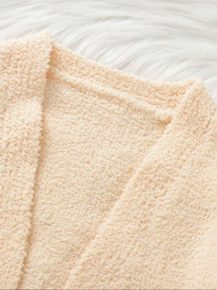 Baby Girl Solid Cami Sweater Dress & Drop Shoulder Cardigan