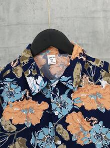 SHEIN 男孩印花襯衫不帶T恤 - 彩色 - 查看 3