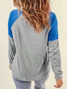 CILKOO Felpe color block manica raglan