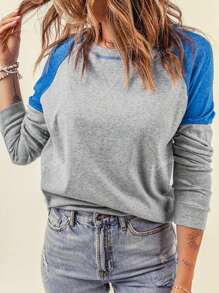 CILKOO Felpe color block manica raglan