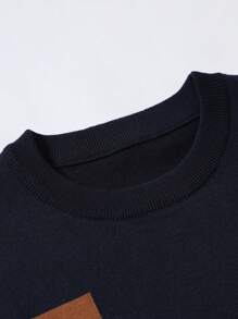 Manfinity Homme Nam Khối màu Áo len - Nhiều màu - Xem 4