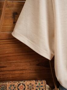 INAWLY 向日葵和蝴蝶印花 T 恤 图案 T 恤 女式上衣 - 杏色 - 查看 4