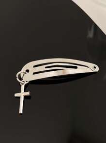 ROMWE Goth 随机 6 件十字架装饰发夹街头爪夹发夹发夹