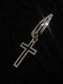 ROMWE Goth 随机 6 件十字架装饰发夹街头爪夹发夹发夹