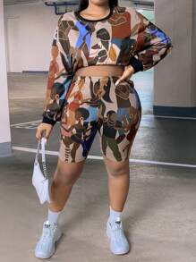 Sierra Siler Hơn Đồ họa Hình Quần short đi xe - Nhiều màu - Xem 3