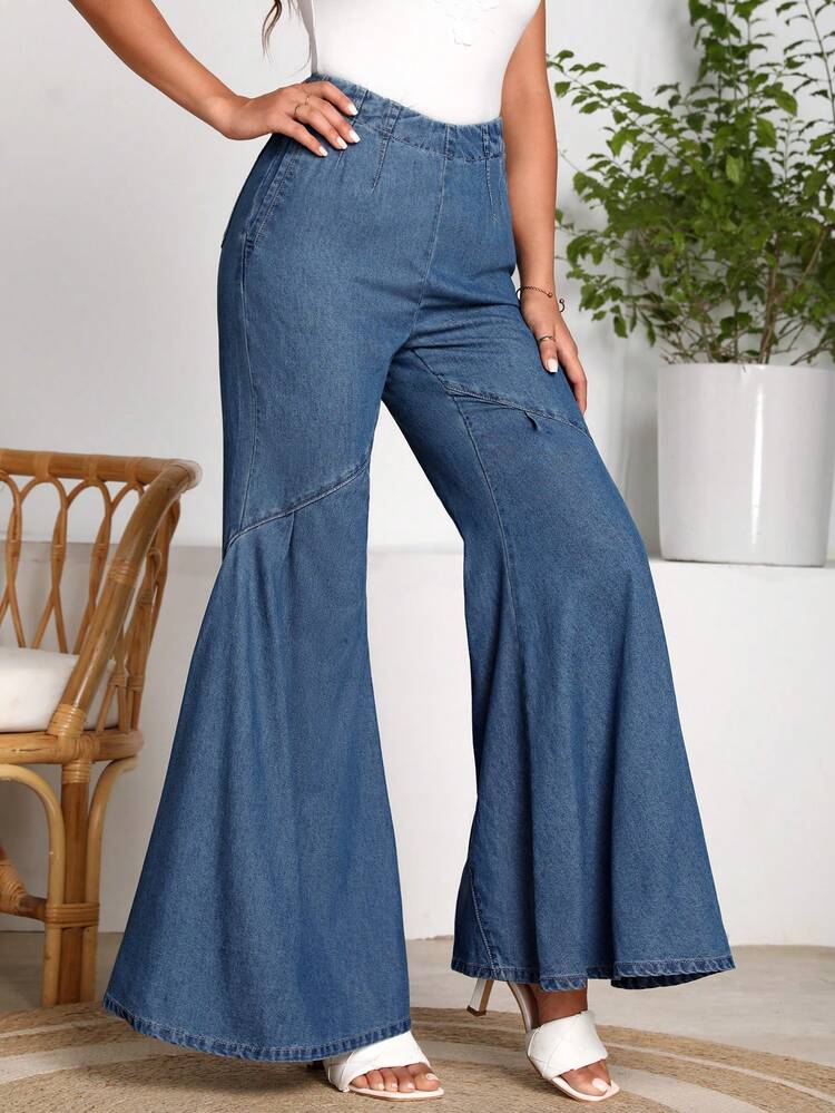 High Waist Flare Leg Jeans
