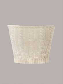 SHEIN X Galloways Plus Solid Tube Knit Top
