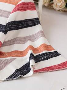 SHEIN LUNE 加大条纹印花连衣裙，女士夏季服装 - 彩色 - 查看 5