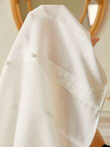 SHEIN Frenchy 褶邊燈籠袖襯衫 - 白色 - 查看 8