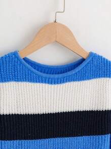 SHEIN Tween Girl Colour Block Jumper Dress - Multicolor - View 3