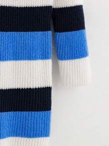 SHEIN Tween Girl Colour Block Jumper Dress - Multicolor - View 4