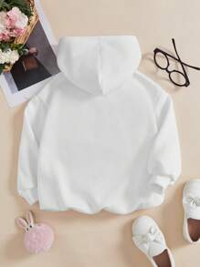 Vitoria Brayner Sudadera con capucha de manga larga, gruesa y casual para niña artista, ideal para días festivos, primavera y entrenamiento
