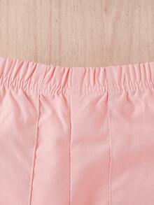 嬰兒挖肩打褶上衣和工裝褲 - 彩色 - 查看 8