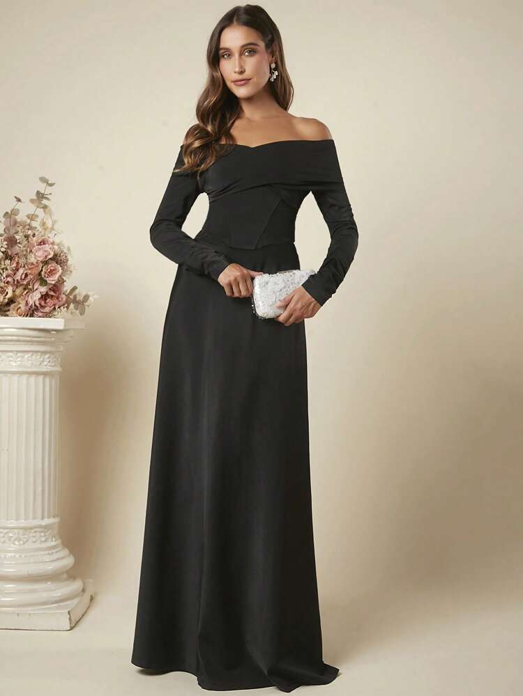 Off Shoulder Crop Top & Skirt