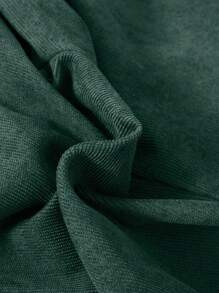 SHEIN Chico joven Mono overol unicolor con parche de bolsillo sin capucha - Verde Oscuro - Ver 6