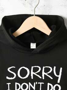 Sparklyn Tween Girl Slogan Graphic Sweatshirt - Black - View 5