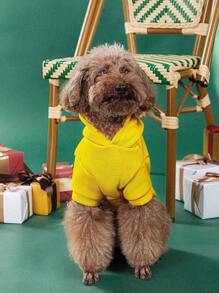 chobayspoda 1 Pieza Ropa De Perro Con Capucha De Monstruo Pequeño Y Lindo Amarillo, 2 Piernas - Amarillo - Ver 2