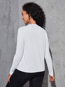 SHEIN Sport Studio Atmungsaktives Verdrehtes Sport-Tanktop mit eng anliegendem Schnitt, Trainingstanktop