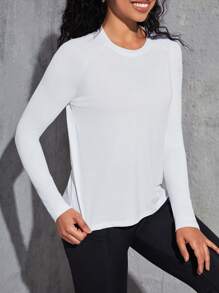 SHEIN Sport Studio Atmungsaktives Verdrehtes Sport-Tanktop mit eng anliegendem Schnitt, Trainingstanktop