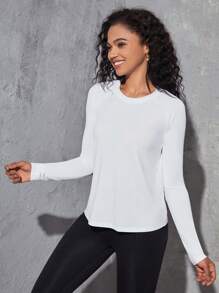 SHEIN Sport Studio Atmungsaktives Verdrehtes Sport-Tanktop mit eng anliegendem Schnitt, Trainingstanktop