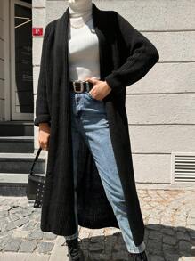 EURMUSE Dual Pocket Raglan Sleeve Duster Cardigan