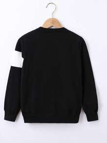 Cậu bé Tween Khối màu Áo len - Nhiều màu - Xem 2