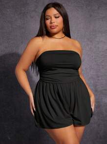 SHEIN SXY Talla grande Mono tubo unicolor