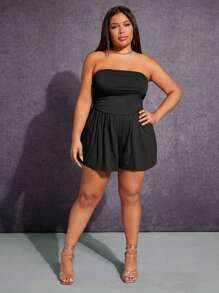 SHEIN SXY Talla grande Mono tubo unicolor