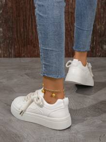 Fall And Spring New Arrival Original Design Thick-soled Loafers For Students, Casual And All-match - Beige - View 3