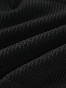 SHAPORA Solid Shapewear Top - Black - View 5