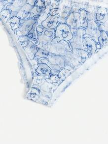 ROMWE X Care Bears Plus 3pack Cartoon Graphic Panty - Multicolor - View 4