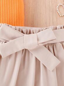 嬰兒Polo領背心上衣和紙袋腰半身裙 - 彩色 - 查看 6