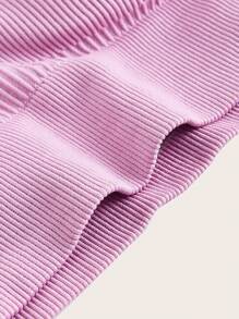 SHEIN Sports Hơn 2 Miếng Chất rắn Đồ đan Ribbed Bras thể thao - Nhiều màu - Xem 4