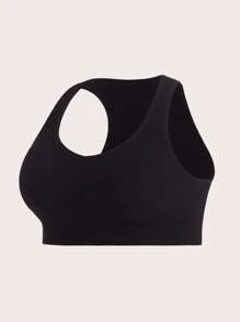 SHEIN Sports Hơn 2 Miếng Chất rắn Đồ đan Ribbed Bras thể thao - Nhiều màu - Xem 8