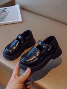 Infant & Toddler Simple And Comfortable Flat Shoes For Spring And Summer - Black - View 3