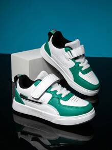 开学季经典学生PU皮革运动鞋（男女童适用）