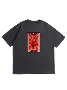 Heren Gebaar Print T-shirt
