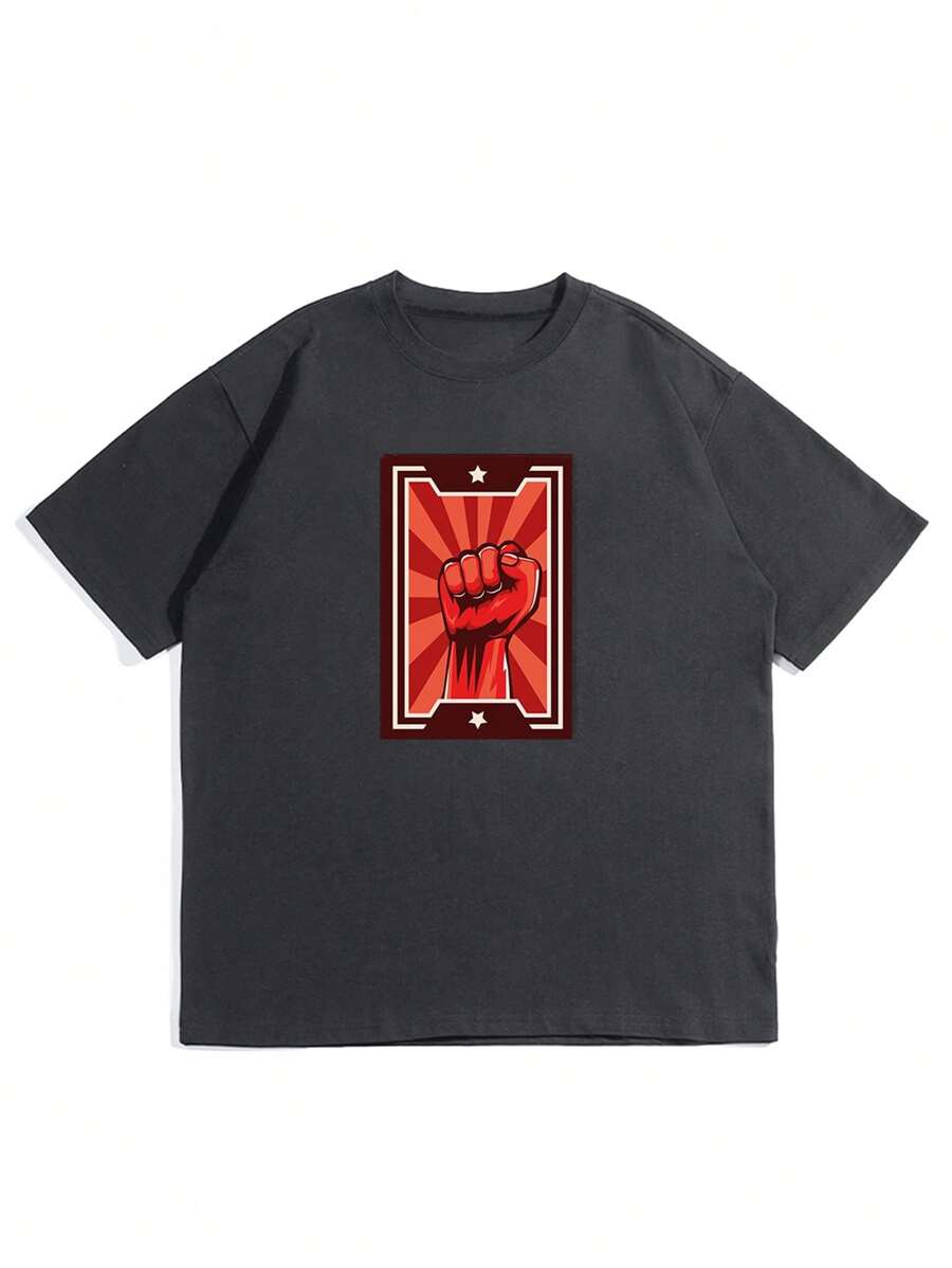 Heren Gebaar Print T-shirt
