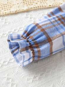 SHEIN Áo sơ mi dài tay thông thường cho bé gái có cổ tay co giãn cho mùa thu - Nhiều màu - Xem 4