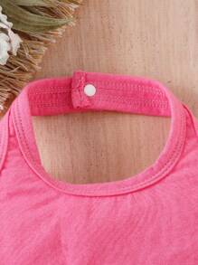 Baby Solid Halter Top & Pleated Skirt - Pink - View 4