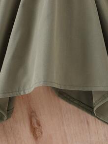 Baby Lace Trim Puff Sleeve Top & Shorts - Multicolor - View 4