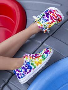 أحذية رياضية ملونة للأطفال ذات رقبة قصيرة للاستخدام اللطيف في الخارج مع نعل مقاوم للانزلاق