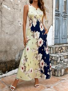 SHEIN LUNE In hoa Túi ẩn Đầm - Nhiều màu - Xem 3