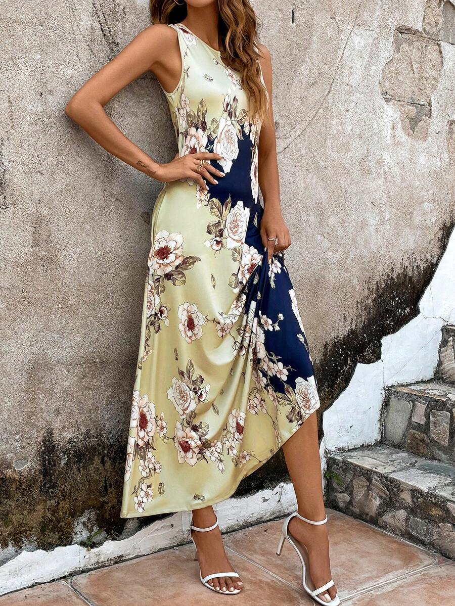 SHEIN LUNE In hoa Túi ẩn Đầm - Nhiều màu - Xem 1