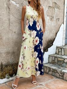 SHEIN LUNE In hoa Túi ẩn Đầm - Nhiều màu - Xem 4