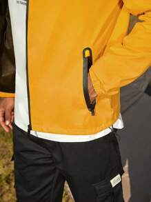 In My Nature Hombres Cazadora con cremallera con capucha - Amarillo - Ver 6